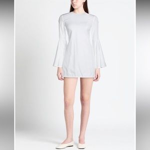Ellery Crepe Mini Dress in white Size Small